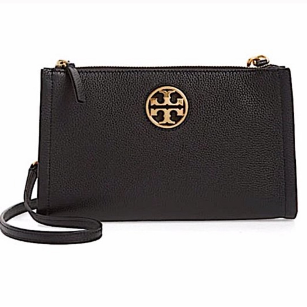 Tory Burch Carson Zip Top Crossbody Bag BLACK
